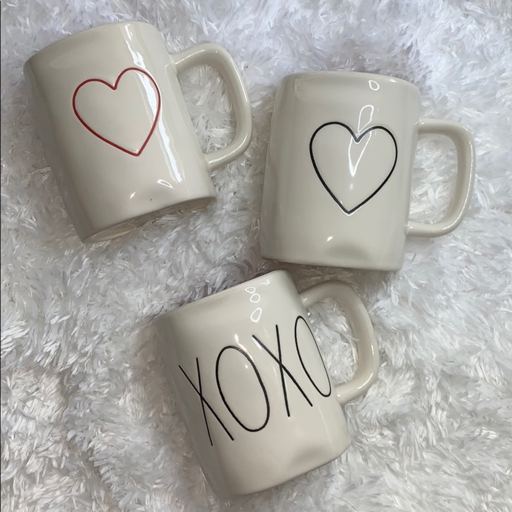 Rae Dunn Valentine Day Cups